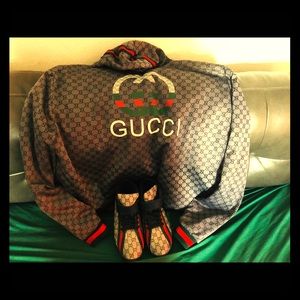 Gucci Jacket and Gucci Shoes